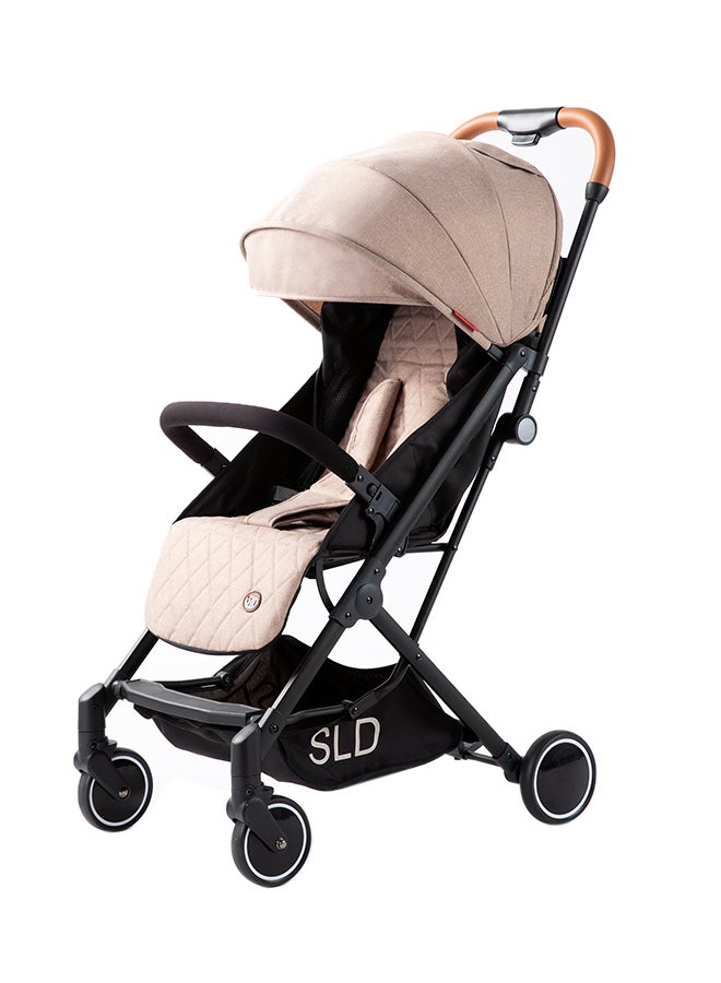 Travel Lite Stroller With Sunveno Diaper Bag With USB Embroidery And Stroller Hooks - Multicolour