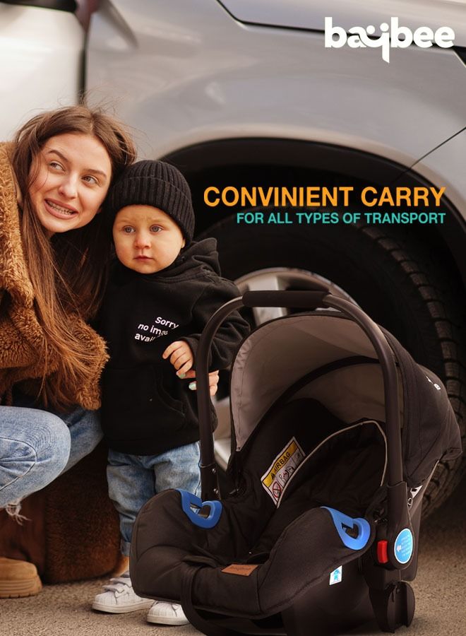3 In 1 Convertible Baby Pram Stroller With Car Seat Combo Aluminium Frame 3 Position Adjustable Canopy Reversible Seat Travel System Stroller For Baby Toddlers 0-3 Years Boys Girls Rose Gold