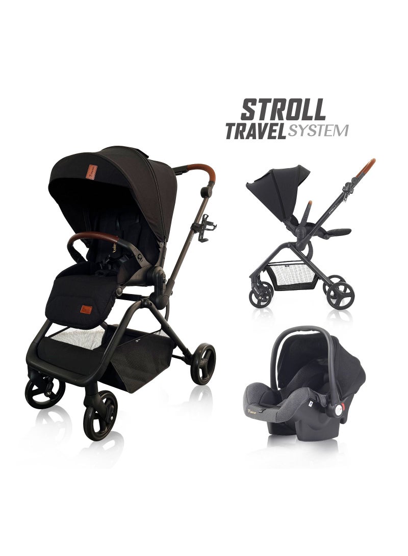 Stroll - 1 Travel System With Teknum Stroll, 0 - 4 Years, Upto 22Kg - Black