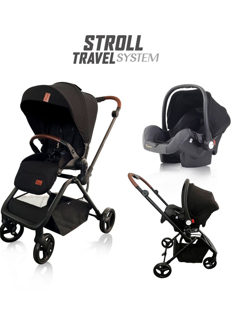 Stroll - 1 Travel System With Teknum Stroll, 0 - 4 Years, Upto 22Kg - Black