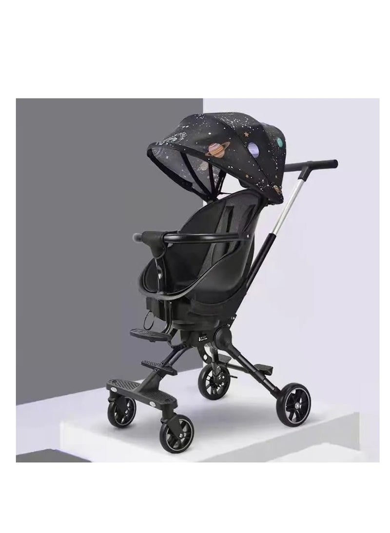 Baby Stroller 360 Degree Swivel Seat Children Travel Trolley Two Way Four-wheel Stroller