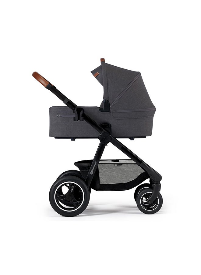 Multifunctional Pushchair 2In1 Everyday, Baby Pram, With Xl Carrycot, For All Terrain, Waterproof Upf50+ Material, Foldable, Easy To Transport, Practical Accessoires, Up To 22Kg - Dark Grey