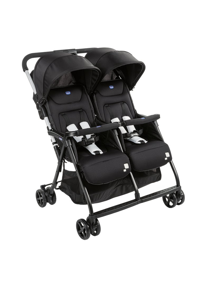 Ohlalà Twin Stroller 0M-3Y, Black Night