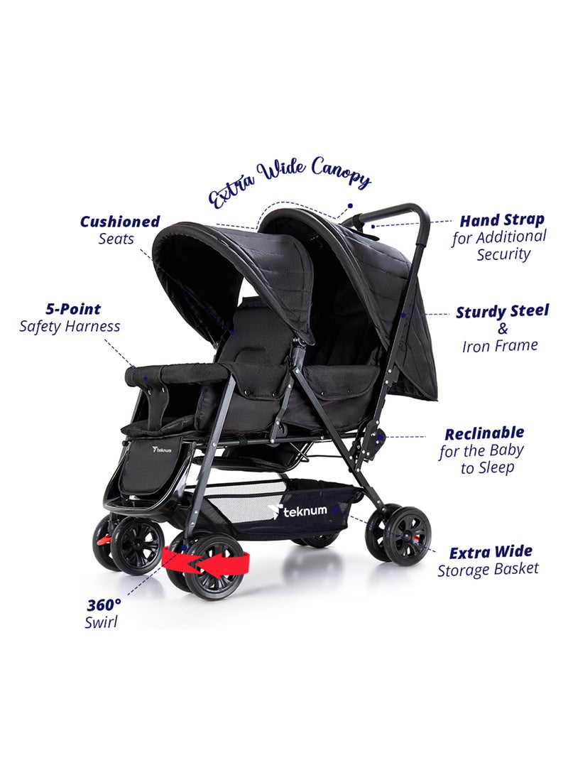 Double Stroller Combo - Black