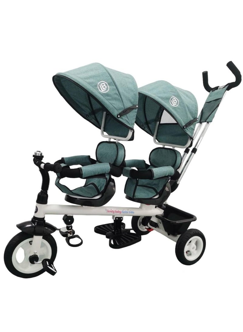 Lovely Baby Twin Trike Blue