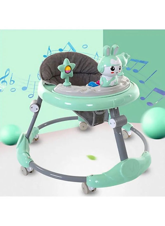 Baby Push Walker With Handle Adjustable Height Baby Walker With Push Handle, 360 Degree Rotating Wheels
