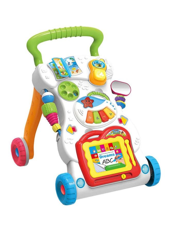 4-In-1 Multifunctional Baby Musical Walker, Smooth-Rolling Wheels, Anti-Tipping, Easy-To-Operate Handle, 9-12 Months