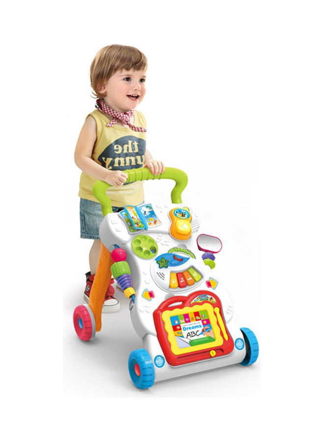 4-In-1 Multifunctional Baby Musical Walker, Smooth-Rolling Wheels, Anti-Tipping, Easy-To-Operate Handle, 9-12 Months