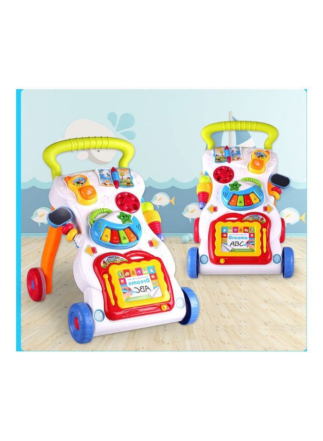 4-In-1 Multifunctional Baby Musical Walker, Smooth-Rolling Wheels, Anti-Tipping, Easy-To-Operate Handle, 9-12 Months