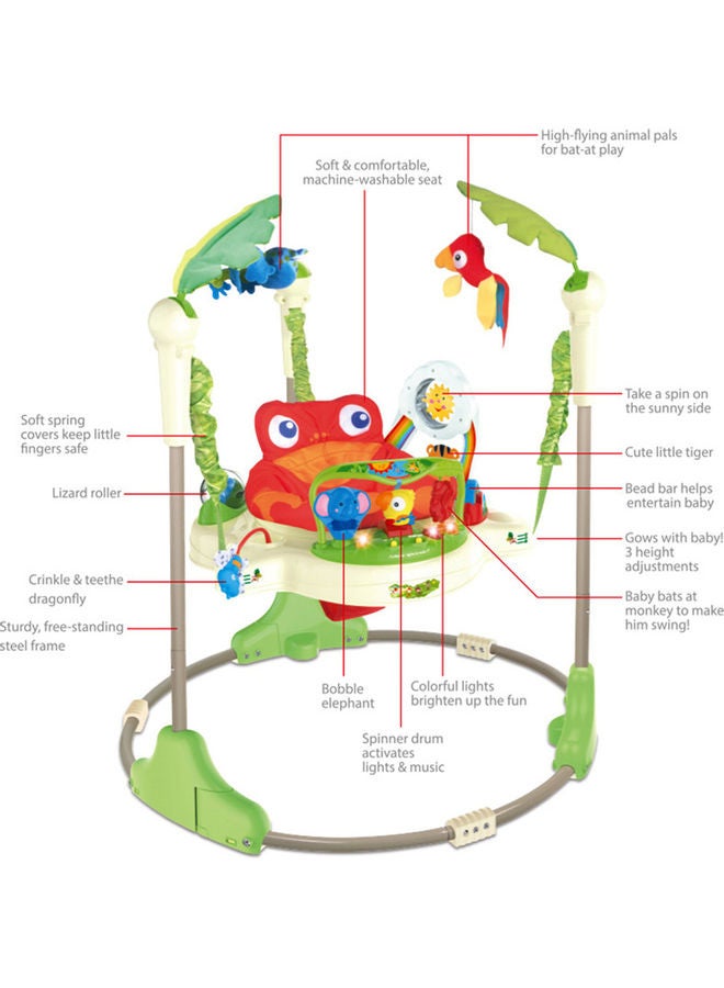 360° Fisher-Price Jumperoo Baby Bouncers, Easily Adjusts, Up To 3 Months