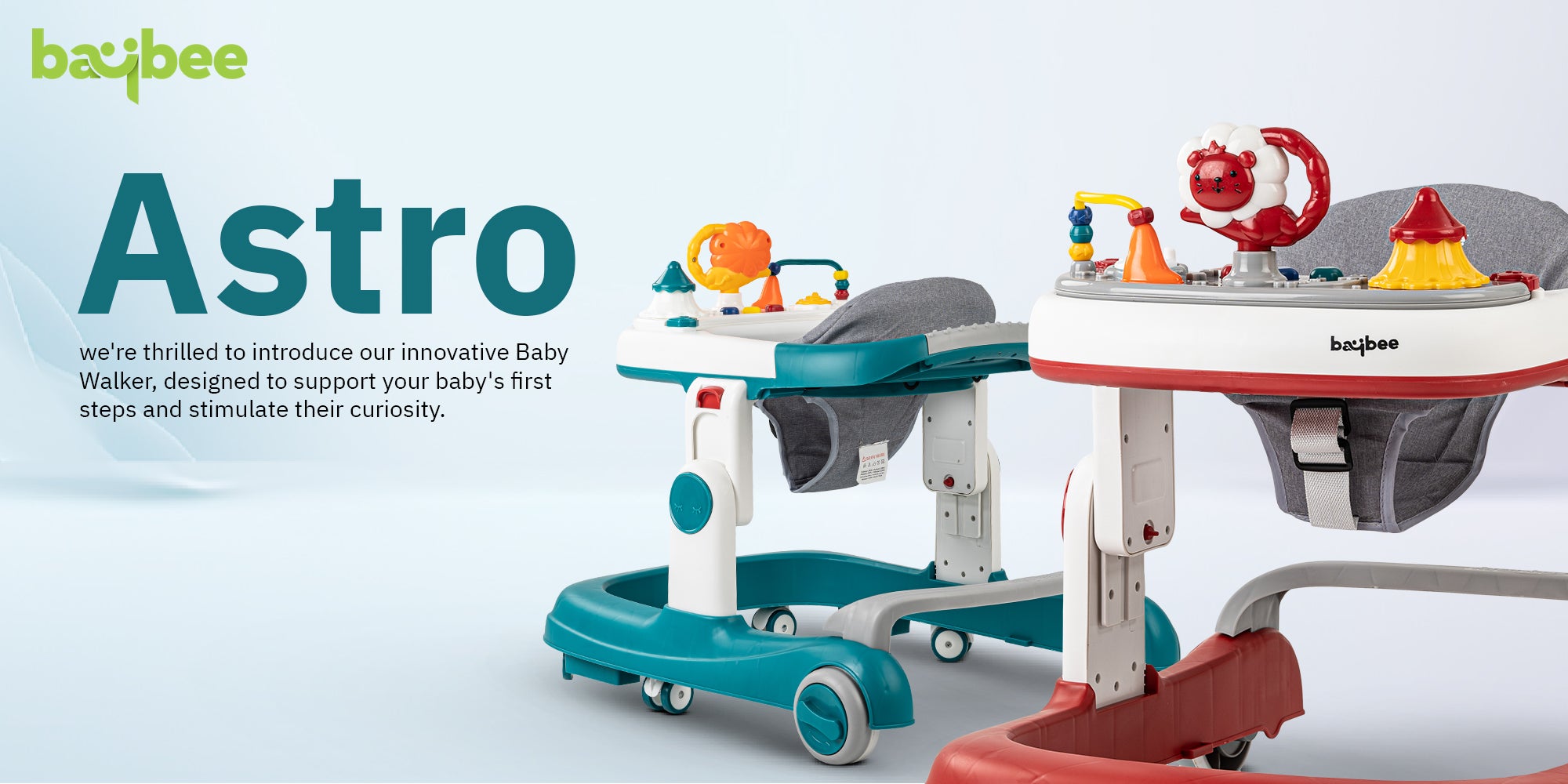 Astro 2 in 1 Baby Walker Round Kids Walker With 3 Adjustable Height Musical Toy