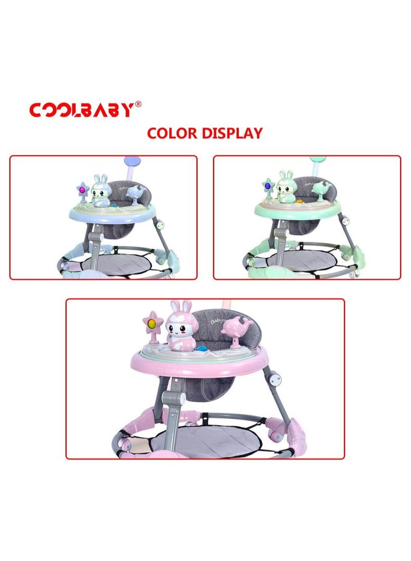 Baby Walkers O Leg Anti Rollover Trolleys Baby Can Sit On Adjustable Walkers