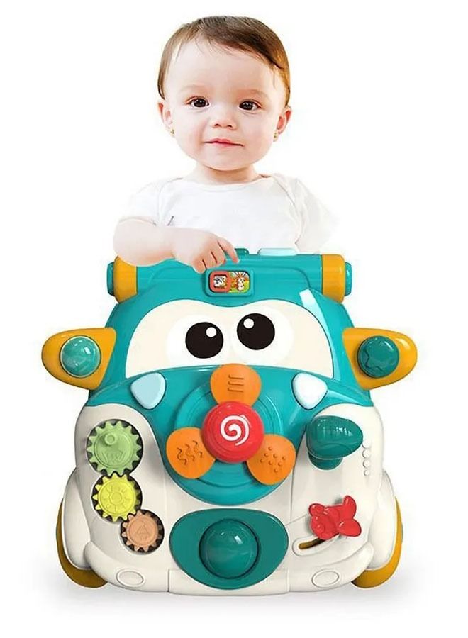 Baby Learning Trolley Walker With Early Education Activity Center With Light And Music For Babies And Toddlers