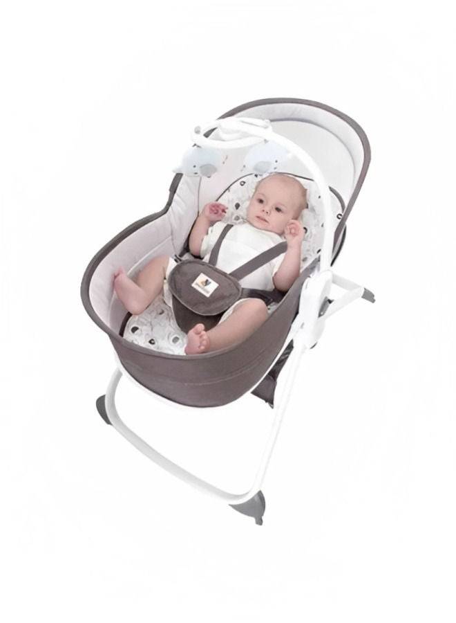 Baby Rocker Deluxe 6 In 1 Rocking Bassinet Multifunctional Bassinet For Newborn Boy Girl For The Age 0 To 12 Month