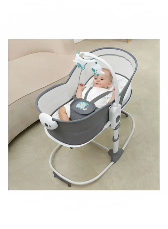 Baby Rocker Deluxe 6 In 1 Rocking Bassinet Multifunctional Bassinet For Newborn Boy Girl For The Age 0 To 12 Month