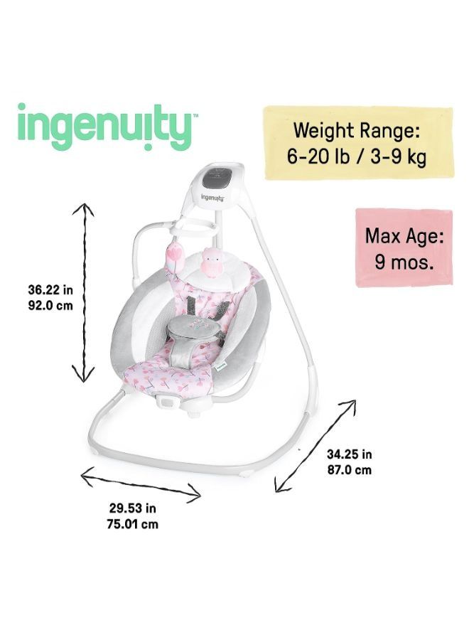 SimpleComfort Cradling Swing - Cassidy