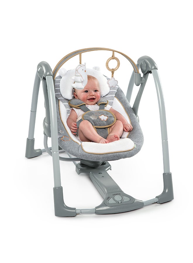 Boutique Collection Swing n Go Portable Swing - Bella Teddy