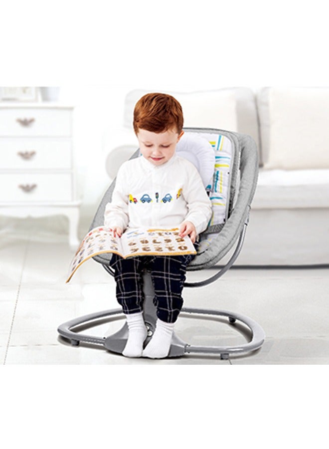 Baby Electric Rocking Chair with Bluetooth Function with 5 Swing Sizes and 3 Stage Timer Removable Mosquito Net