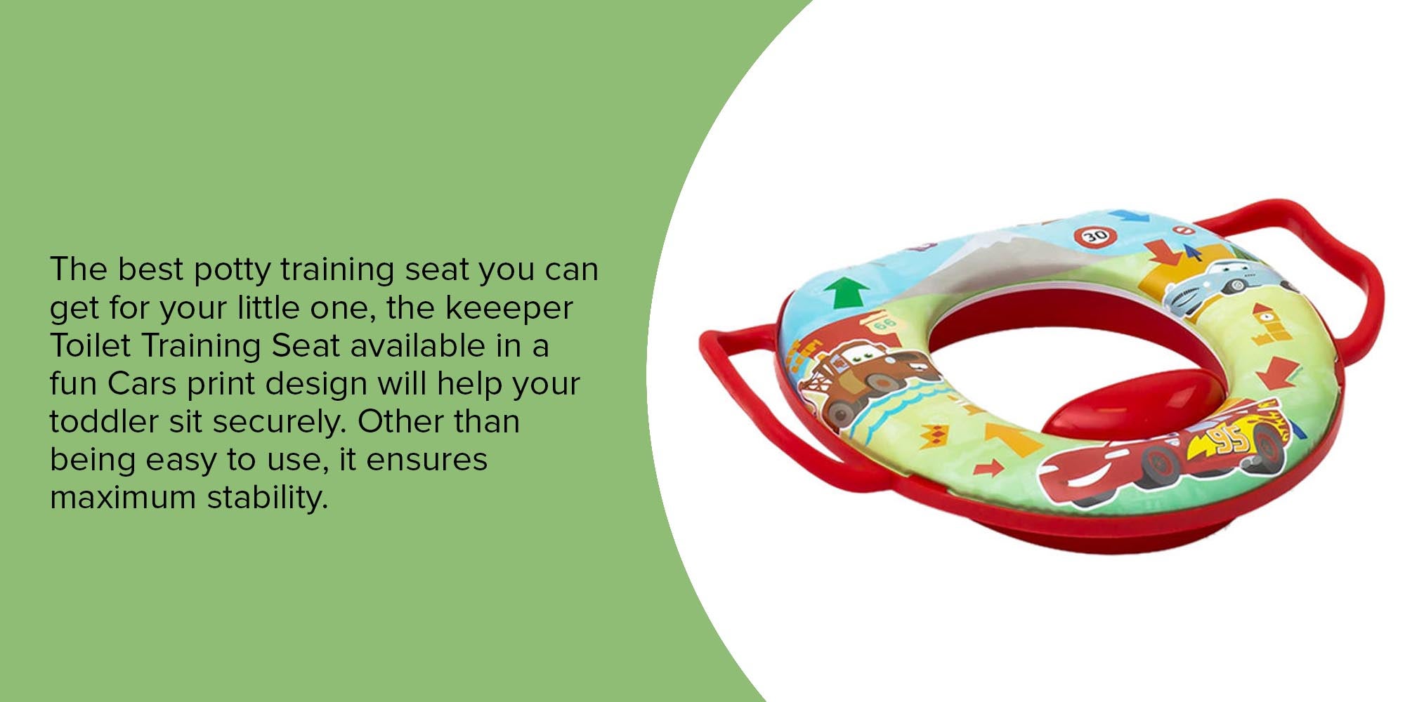 Cars Toilet Training Seat, 12-18 M - Red/Green/Blue Assorted