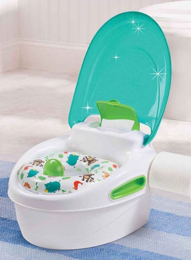 Step-By-Step Potty Trainer - White/Teal/Green