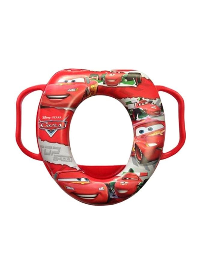 Disney Cars Toilet Training Seat With Support Handles - Red