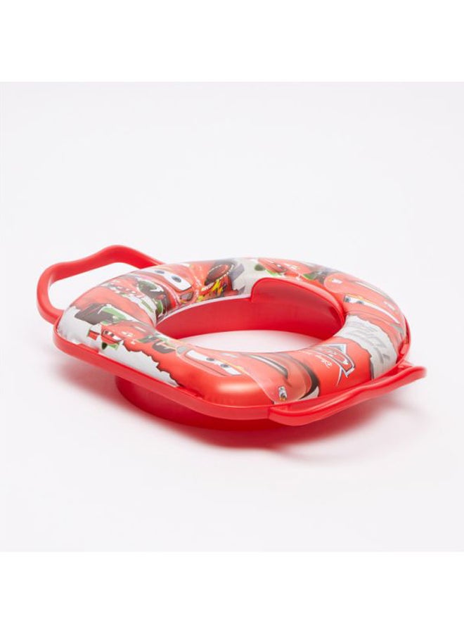 Disney Cars Toilet Training Seat With Support Handles - Red