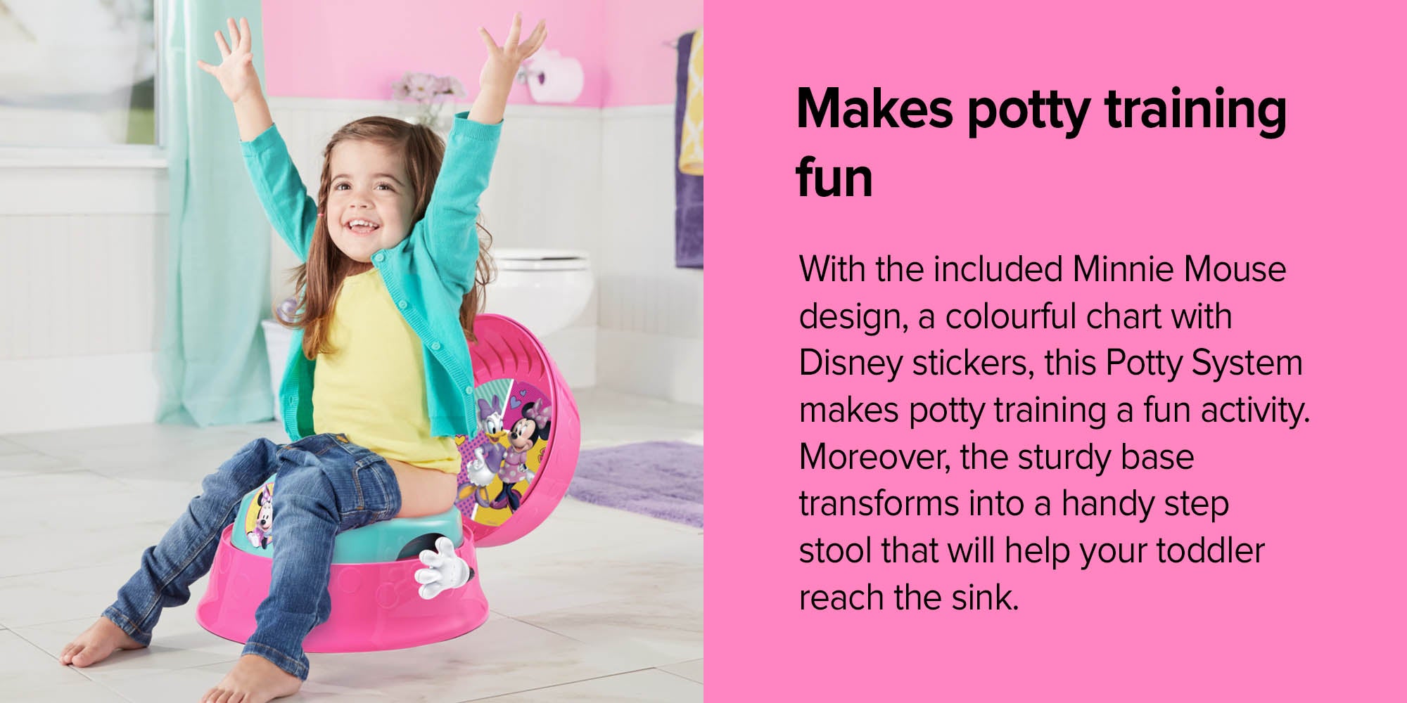 3-In-1 Minnie Mouse Design Potty System