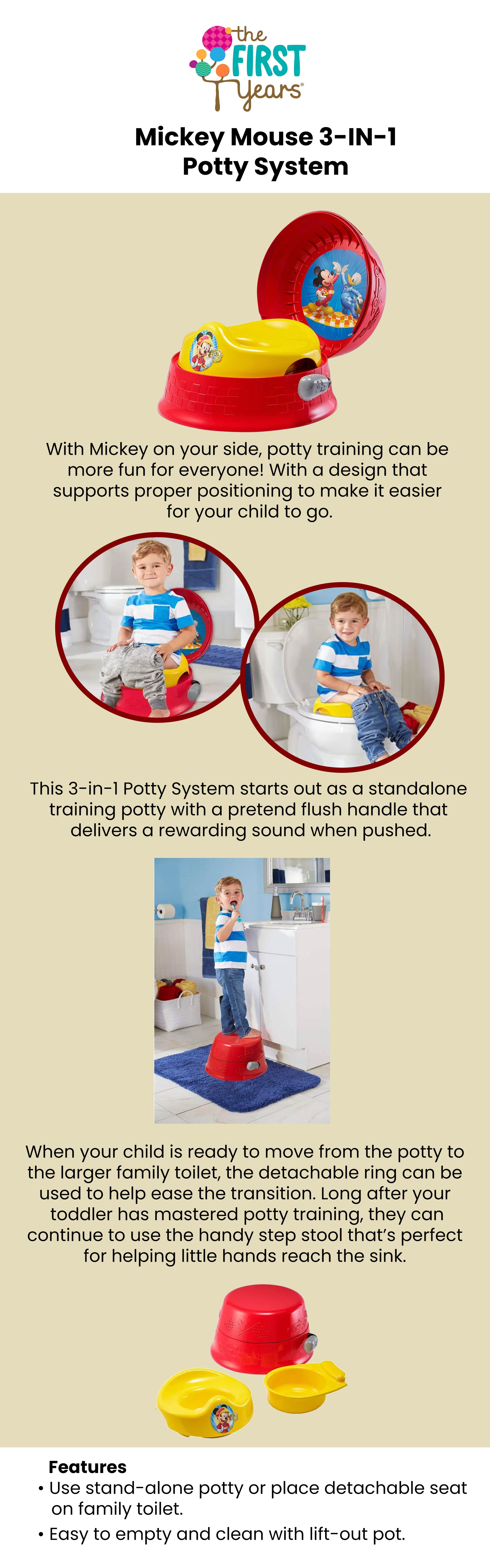 Mickey Mouse 3 In 1 Potty System