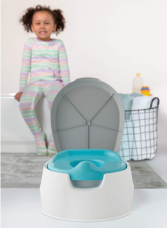 2-In-1 Step Up Potty Training System, 18+ M - Grey/Blue