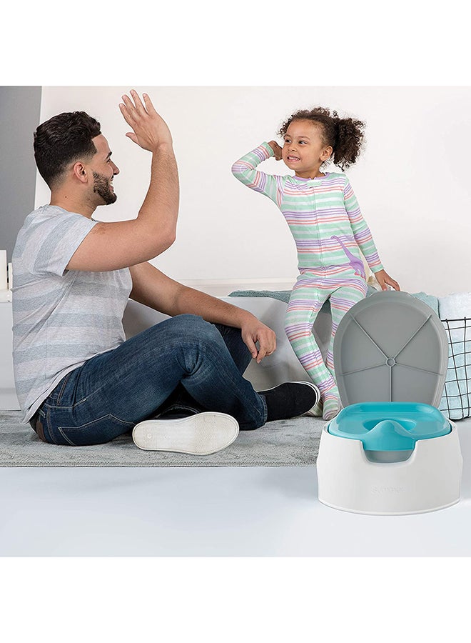 2-In-1 Step Up Potty Training System, 18+ M - Grey/Blue