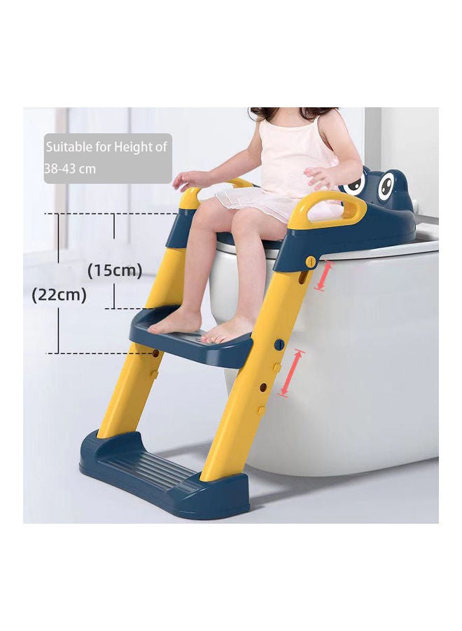 Foldable Toilet Training Seat With Adjustable Step Stool Ladder