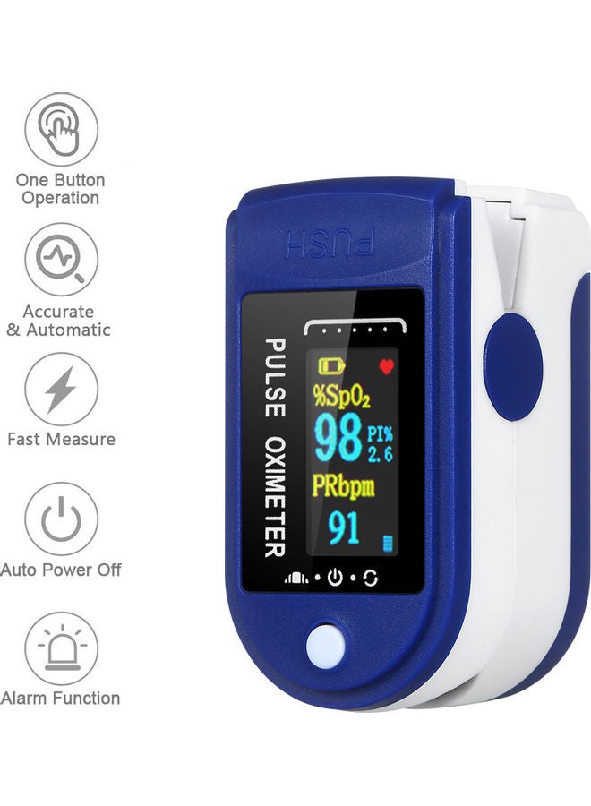 Fingertip Pulse Oximeter Blood Oxygen Saturation And Heart Rate Detection