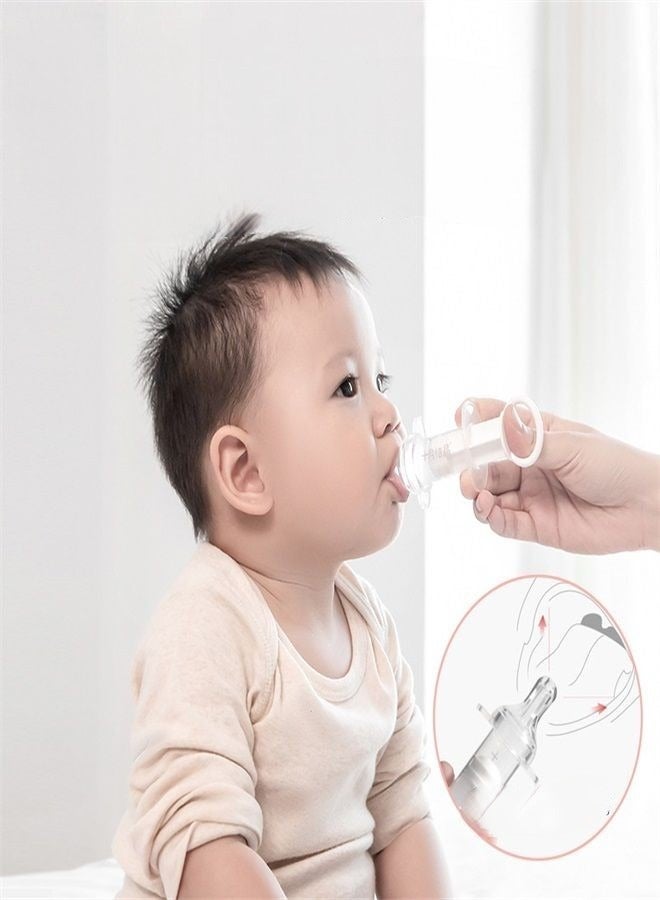 Baby Medicine Feeder Anti-Choking Dropper Syringe Set Baby Oral Feeding Syringe Pacifier Liquid Medicine Dispenser with Oral Syringe Baby Oral Syringe Feeder for Feeding Medication and Water