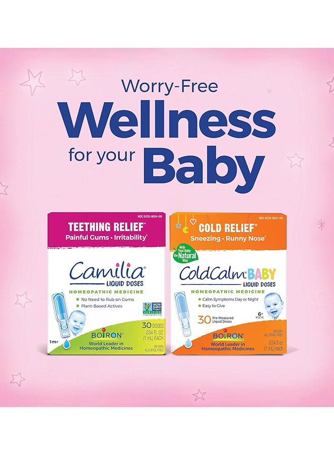 Camilia Teething Drops For Daytime And Nighttime Relief Of Painful Or Swollen Gums And Irritability In Babies - 30 Count