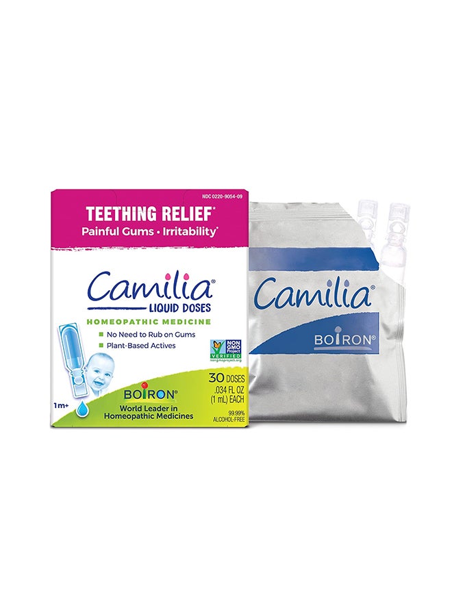 Camilia Teething Drops For Daytime And Nighttime Relief Of Painful Or Swollen Gums And Irritability In Babies - 30 Count