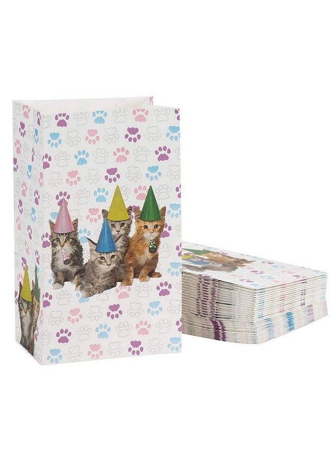 Cat Party Favor Bags For Kids Birthday Party (36 Pack)