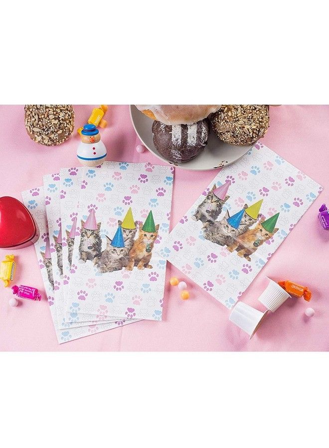 Cat Party Favor Bags For Kids Birthday Party (36 Pack)