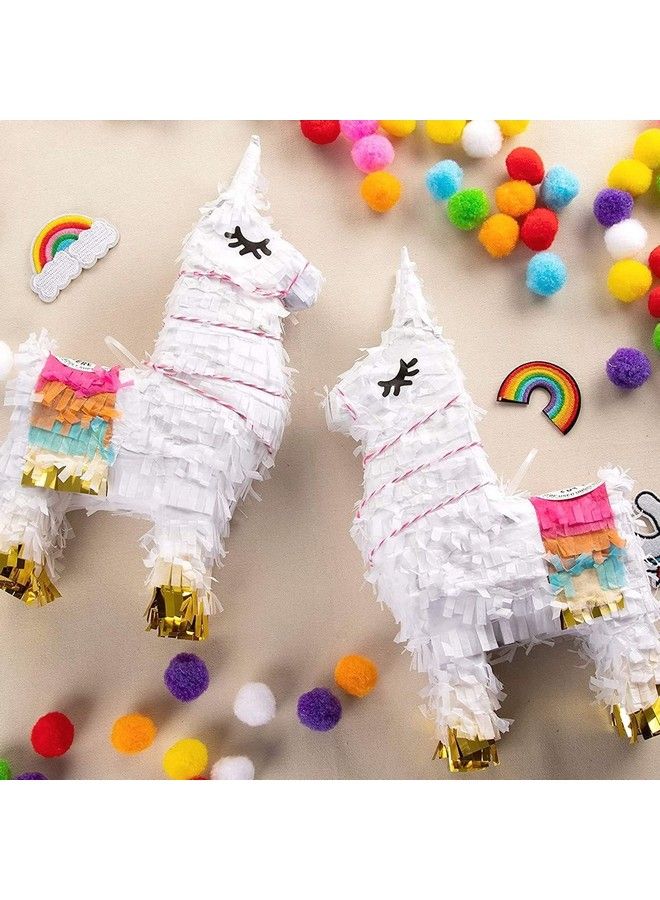 3 Pack Of Mini Llama Pinatas For Birthday Celebration Cinco De Mayo Fiesta Decorations Animal Themed Party Supplies Party Favors Easy To Fill (10.5X5X2 Inches)