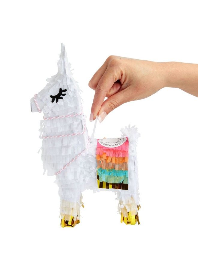 3 Pack Of Mini Llama Pinatas For Birthday Celebration Cinco De Mayo Fiesta Decorations Animal Themed Party Supplies Party Favors Easy To Fill (10.5X5X2 Inches)