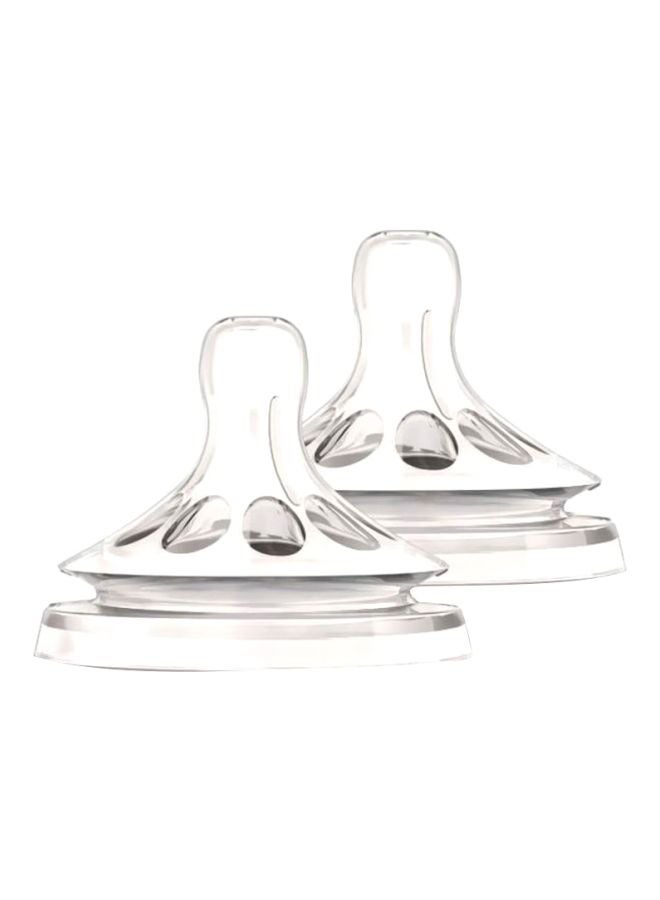 Medium Flow Nipple Pack of 2,  3 M+,  Clear - ‎3.6 x 16.4 x 14.8 cm