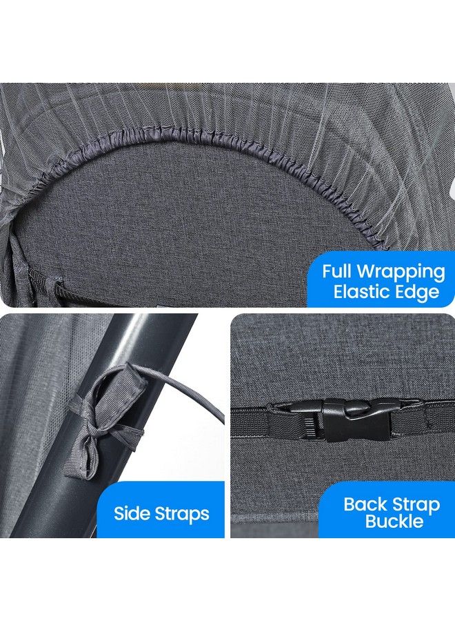 Universal Mosquito Net For Strollerbaby Bug Net With Twoway Zippers & Storage Bagbreathable & Foldable Mosquito Nets For Strollerscar Seatbassinetcradleportable Mini Crib (Dark Grey)