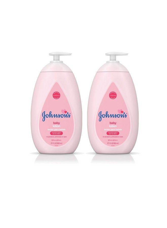 Johnson Moisturizing Pink Baby Lotion With Coconut Oil Hypoallergenic 2 X 27.1 Fl. Oz