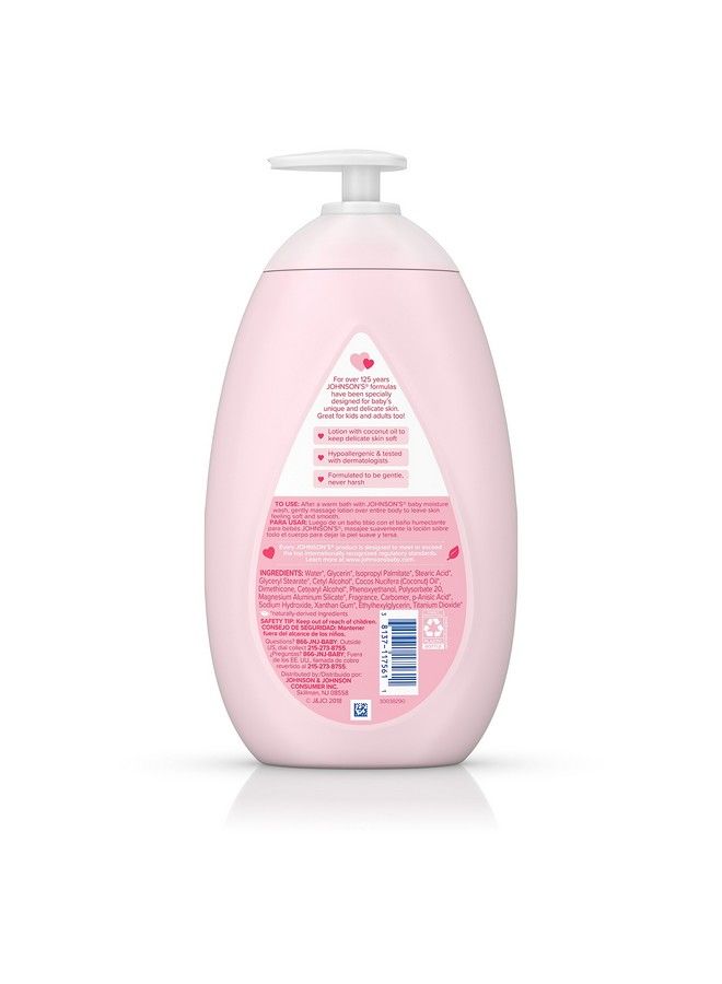 Johnson Moisturizing Pink Baby Lotion With Coconut Oil Hypoallergenic 2 X 27.1 Fl. Oz