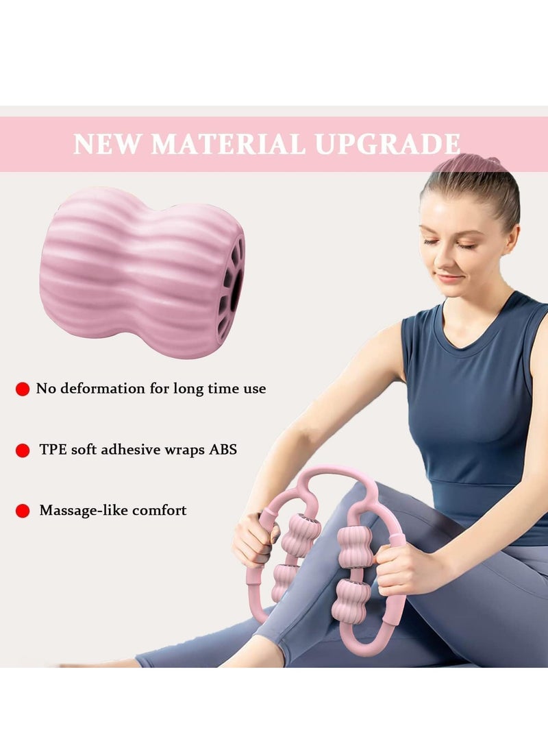 Cellulite Massager Roller, Manual Muscle Massager Roller Ring Multi-functional Leg Beautifier for Leg, Trigger Point Massage Roller for Legs, Neck and Buttocks, Relieve Muscle Soreness