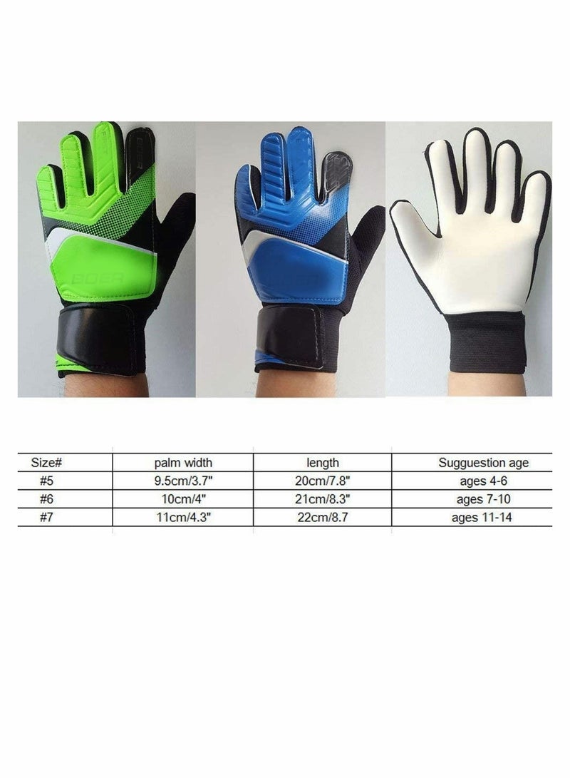 Children Football Gloves,  Kids Youth Football Soccer Goalkeeper Goalie Training Gloves Gear