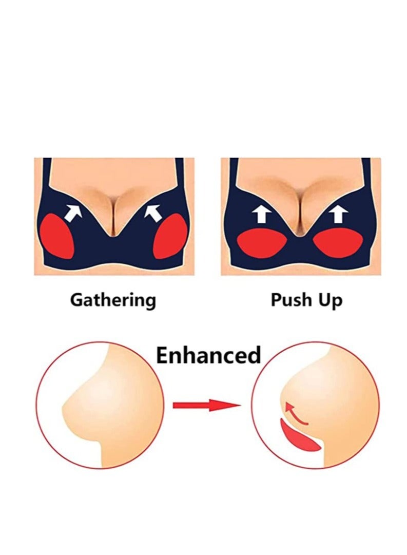 Bra Pads Inserts for Women, Reusable Gel Push UP Pads and Padding Bust Enhancers to Increase Your Cup Size, Suitable for Bras Dresses Suspenders Swimsuits