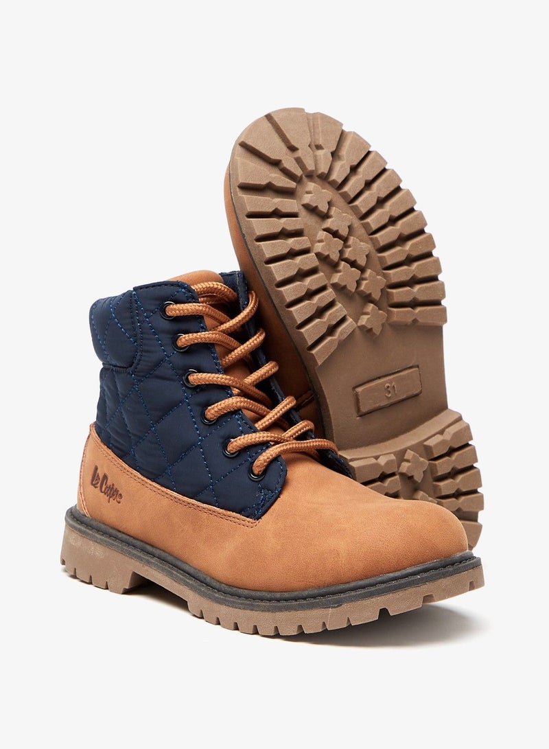 Boys' High Cut Boots with Zip Closure