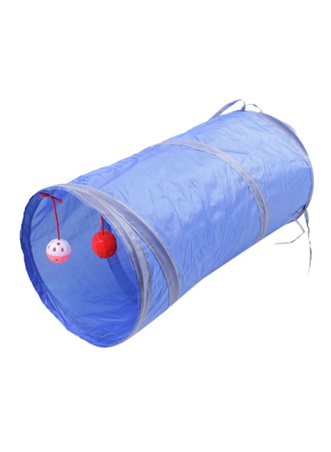 Passageway Tubes Collapsible Crinkle Folding Play Toy With Two Balls Pet Tunnel