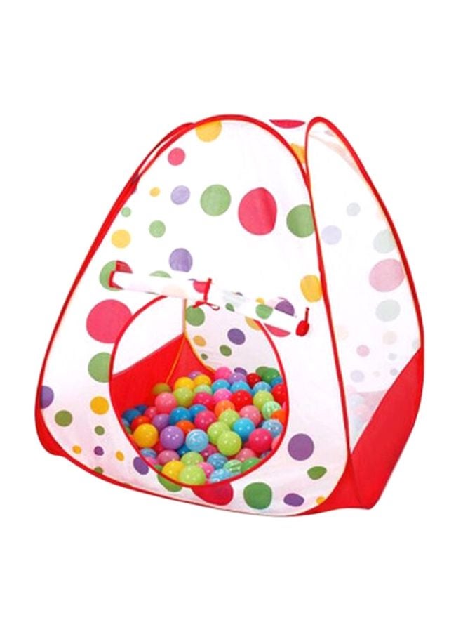 Polka Dots Foldable Tent With Balls 35.6x33.5x4.3cm