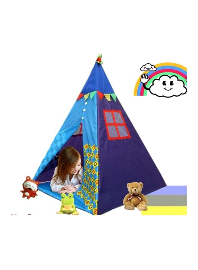 Blue Indian Tent Play House (100Cm X 100Cm X 130Cm)